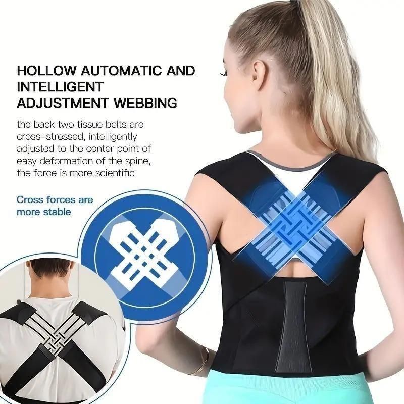 GROWTOP Neoprene Posture Corrector Belt For Men & Women Posture Corrector