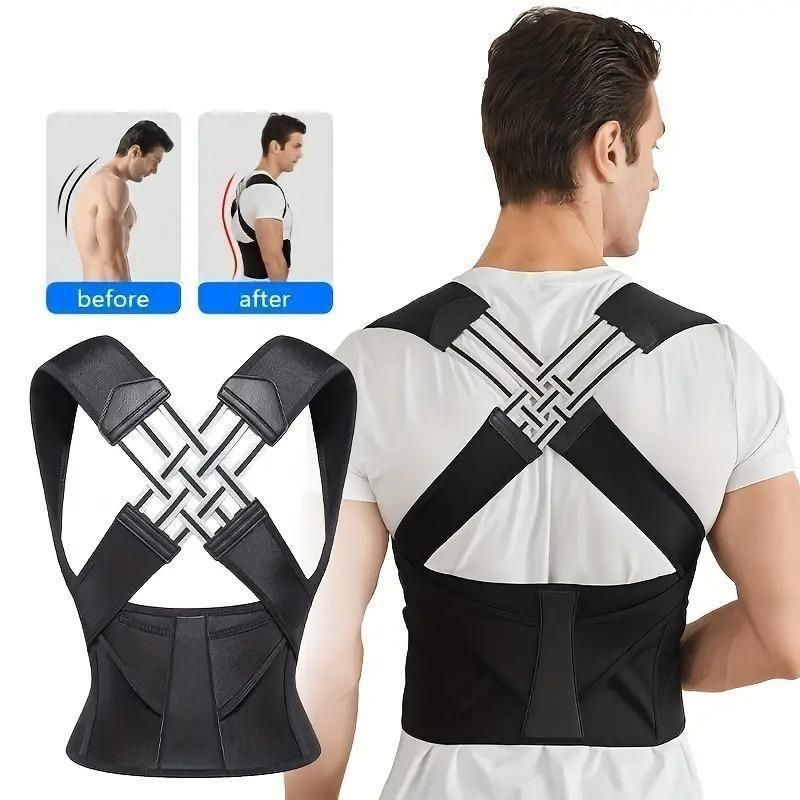 GROWTOP Neoprene Posture Corrector Belt For Men & Women Posture Corrector